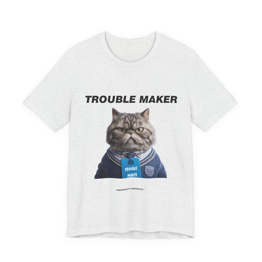 Personalized Pet T-shirt - Heritage Royal Academy TROUBLE MAKER| Upload Your Pet Photo & Name