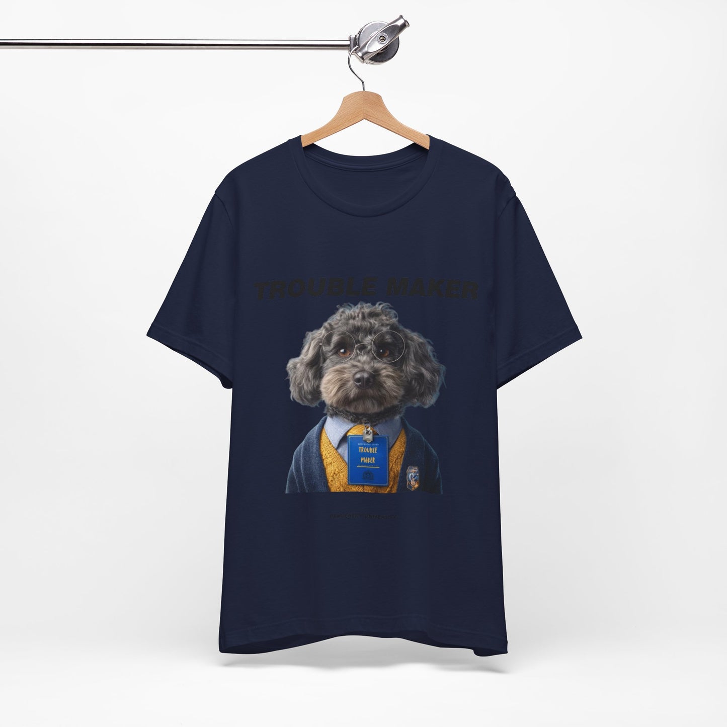 Personalized Pet T-shirt - Heritage Royal Academy TROUBLE MAKER| Upload Your Pet Photo & Name