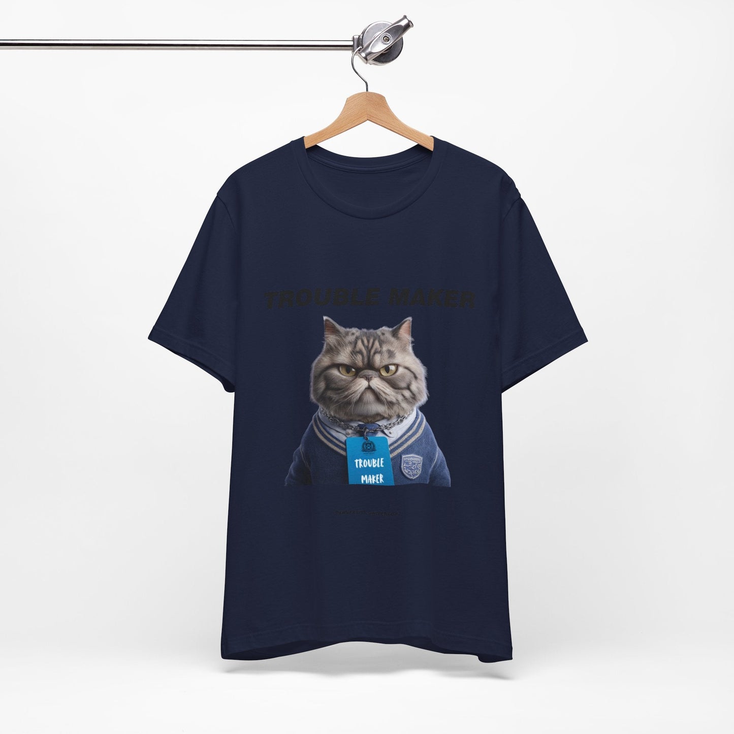 Personalized Pet T-shirt - Heritage Royal Academy TROUBLE MAKER| Upload Your Pet Photo & Name