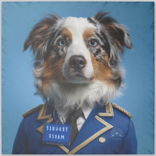 Personalized Pillow Double-Side Printed - Prestige Royal Academy Collection | Upload Your Pet Photo & Name