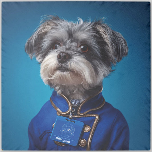 Personalized Pillow Double-Side Printed - Prestige Royal Academy Collection | Upload Your Pet Photo & Name