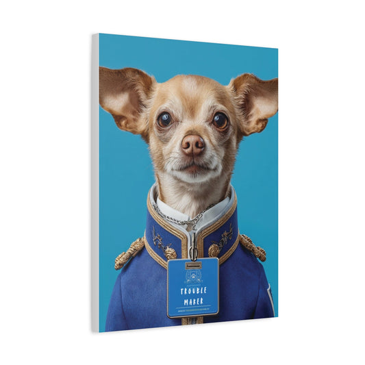 Personalized Canvas Wall Art - Prestige Royal Academy | Upload Your Pet Photo & Name