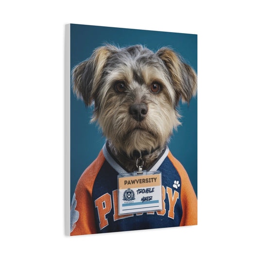 Personalized Canvas Wall Art - Team Jersey Department | Upload Your Pet Photo & Name