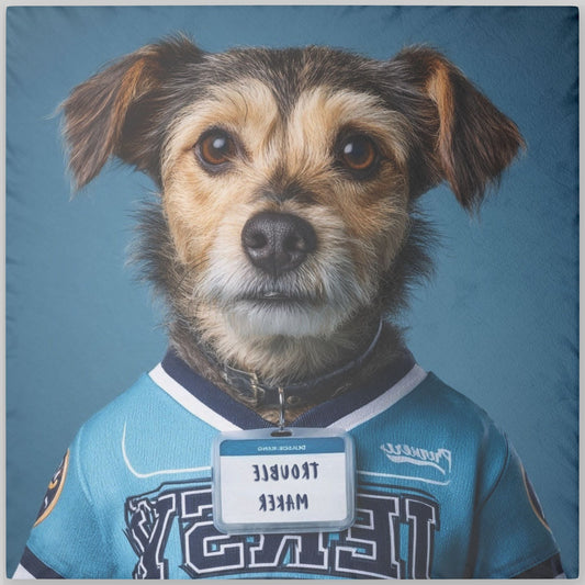 Personalized Pillow Double-Side Printed - Team Jersey Department | Upload Your Pet Photo & Name
