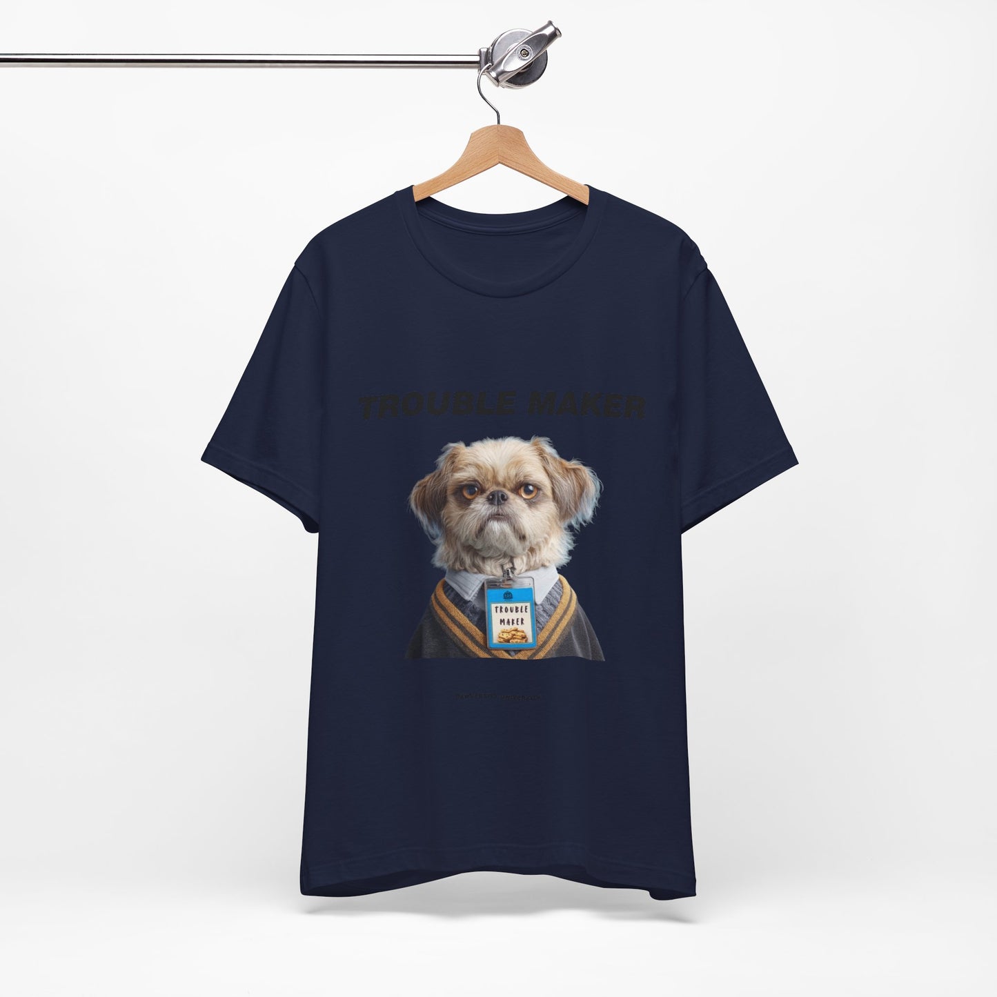 Personalized Pet T-shirt - Heritage Royal Academy TROUBLE MAKER| Upload Your Pet Photo & Name
