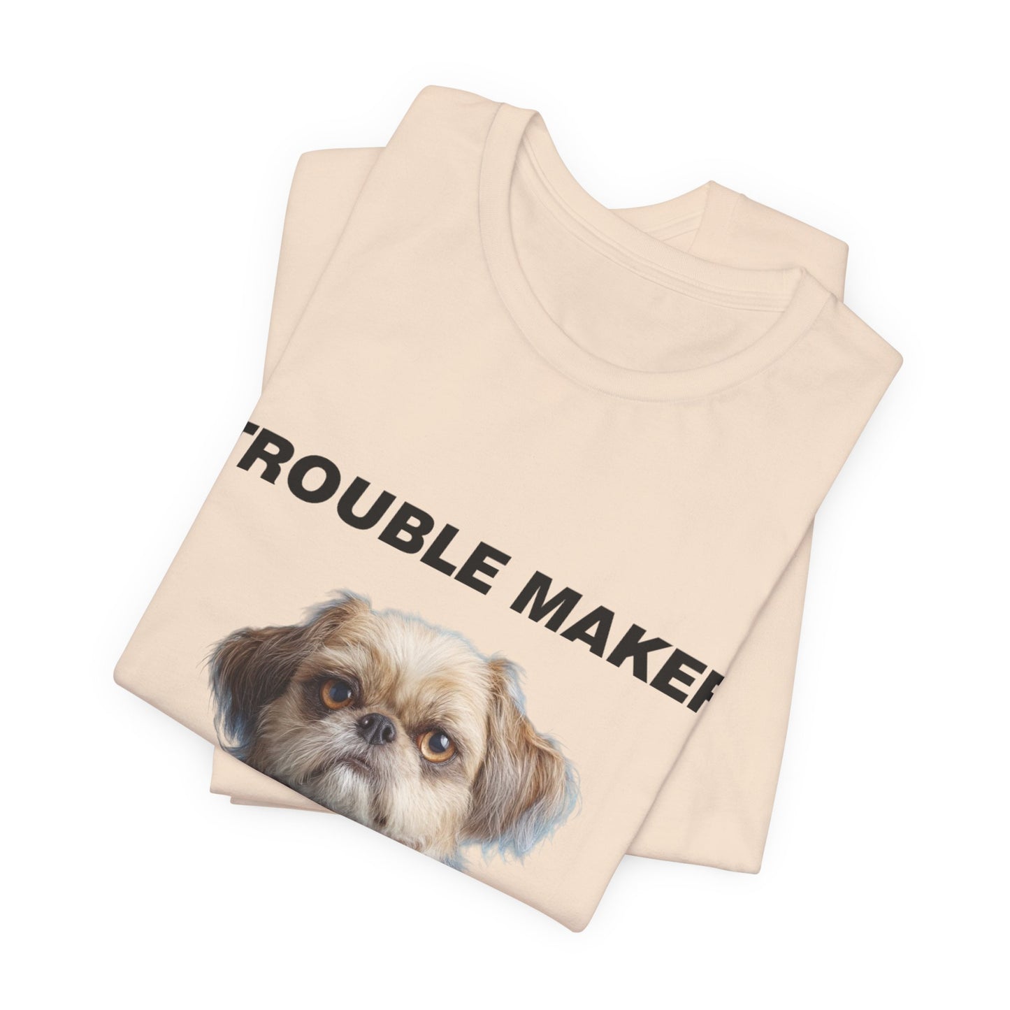 Personalized Pet T-shirt - Heritage Royal Academy TROUBLE MAKER| Upload Your Pet Photo & Name