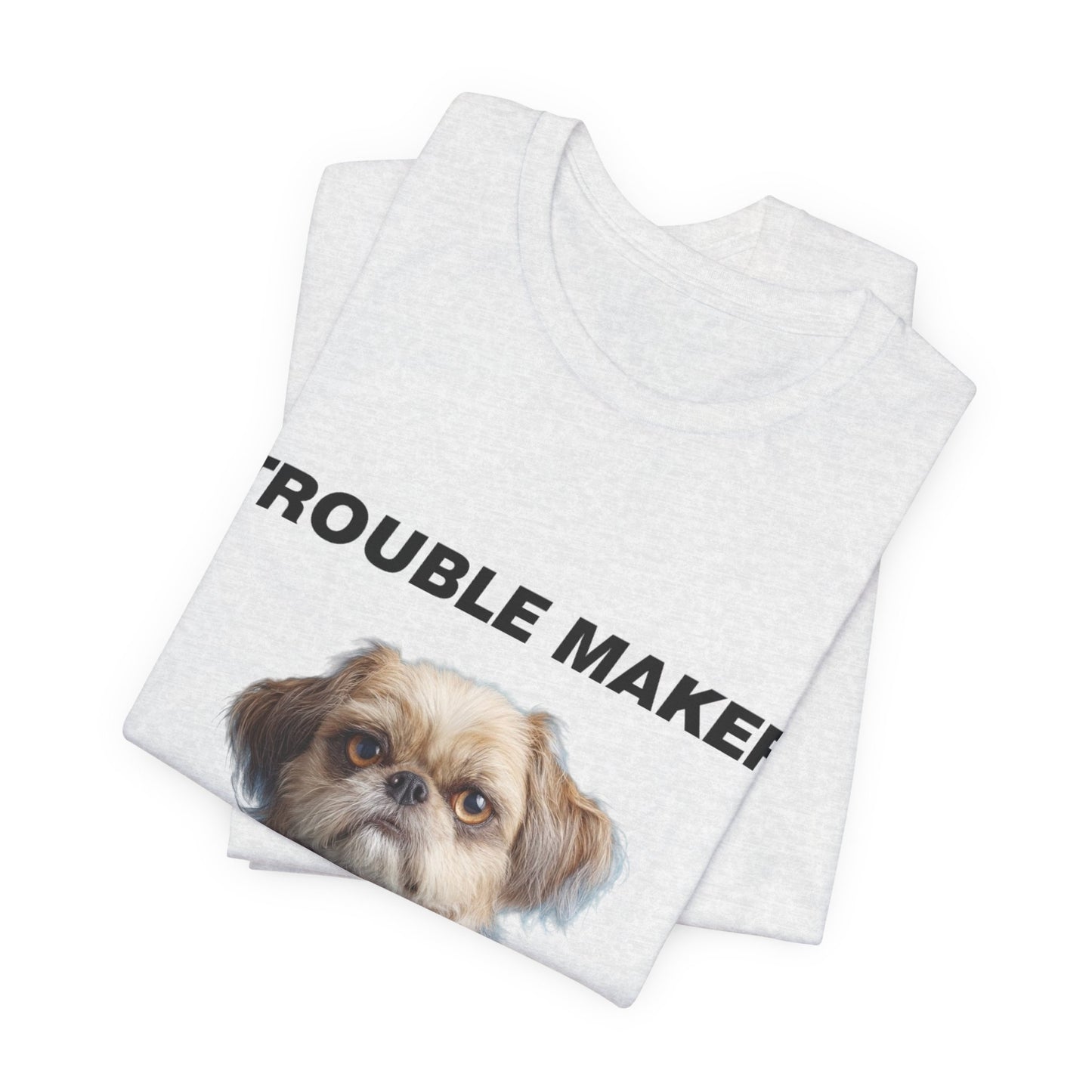Personalized Pet T-shirt - Heritage Royal Academy TROUBLE MAKER| Upload Your Pet Photo & Name