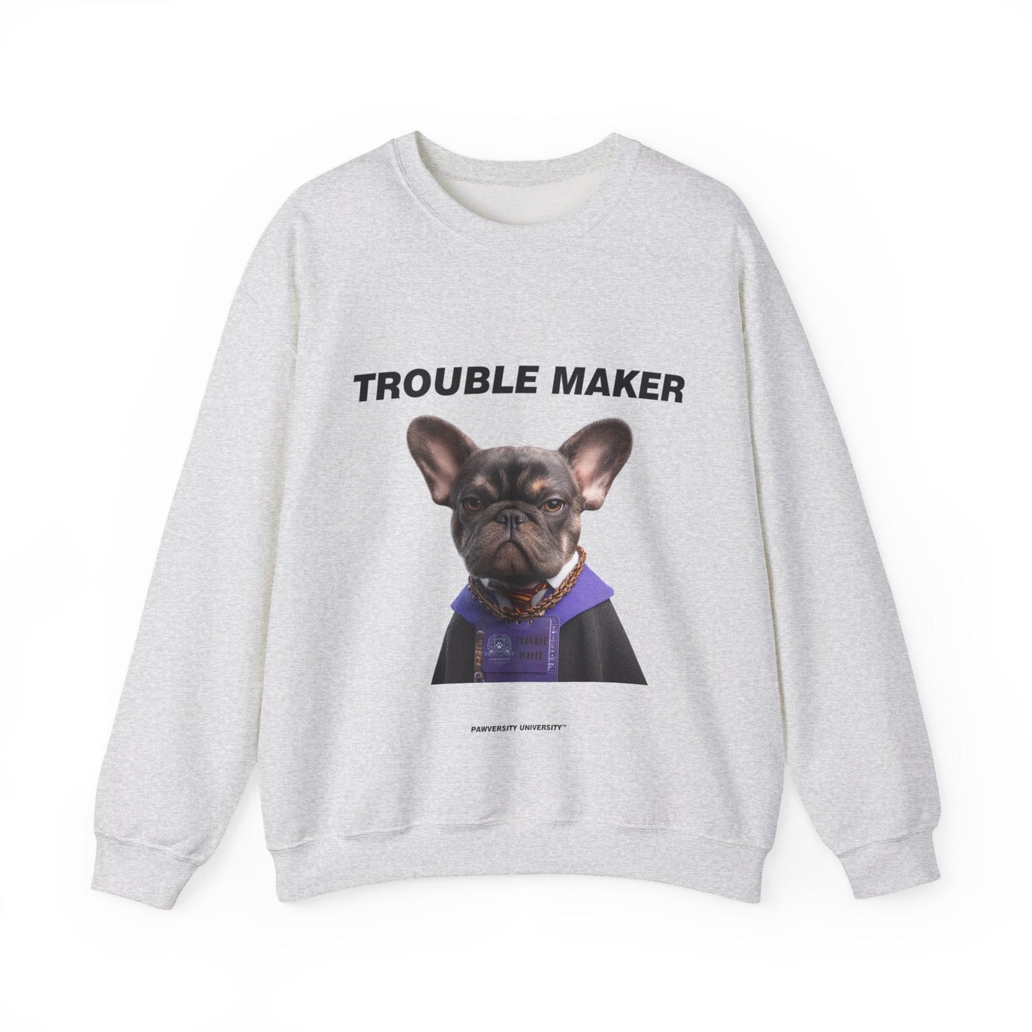 Personalized Crewneck Sweatshirt - Barkchelors Degree Collection | Upload Your Pet Photo & Name
