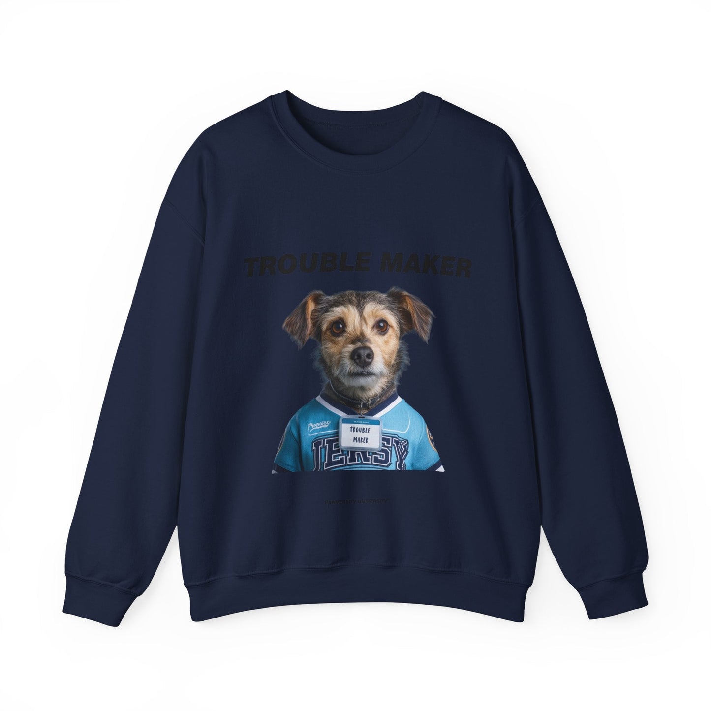 Personalized Crewneck Sweatshirt - Team Jersey Department Collection | Upload Your Pet Photo & Name