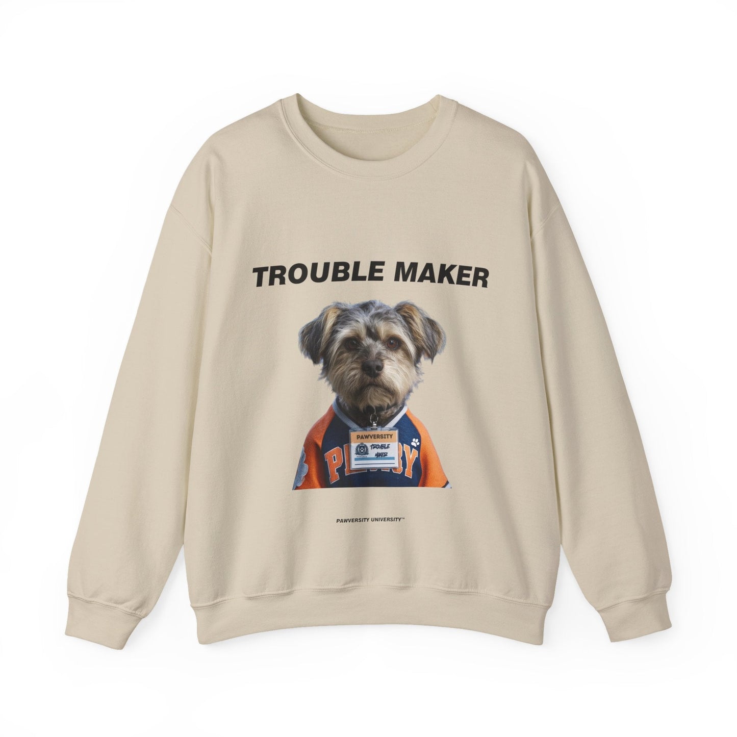 Personalized Crewneck Sweatshirt - Team Jersey Department Collection | Upload Your Pet Photo & Name