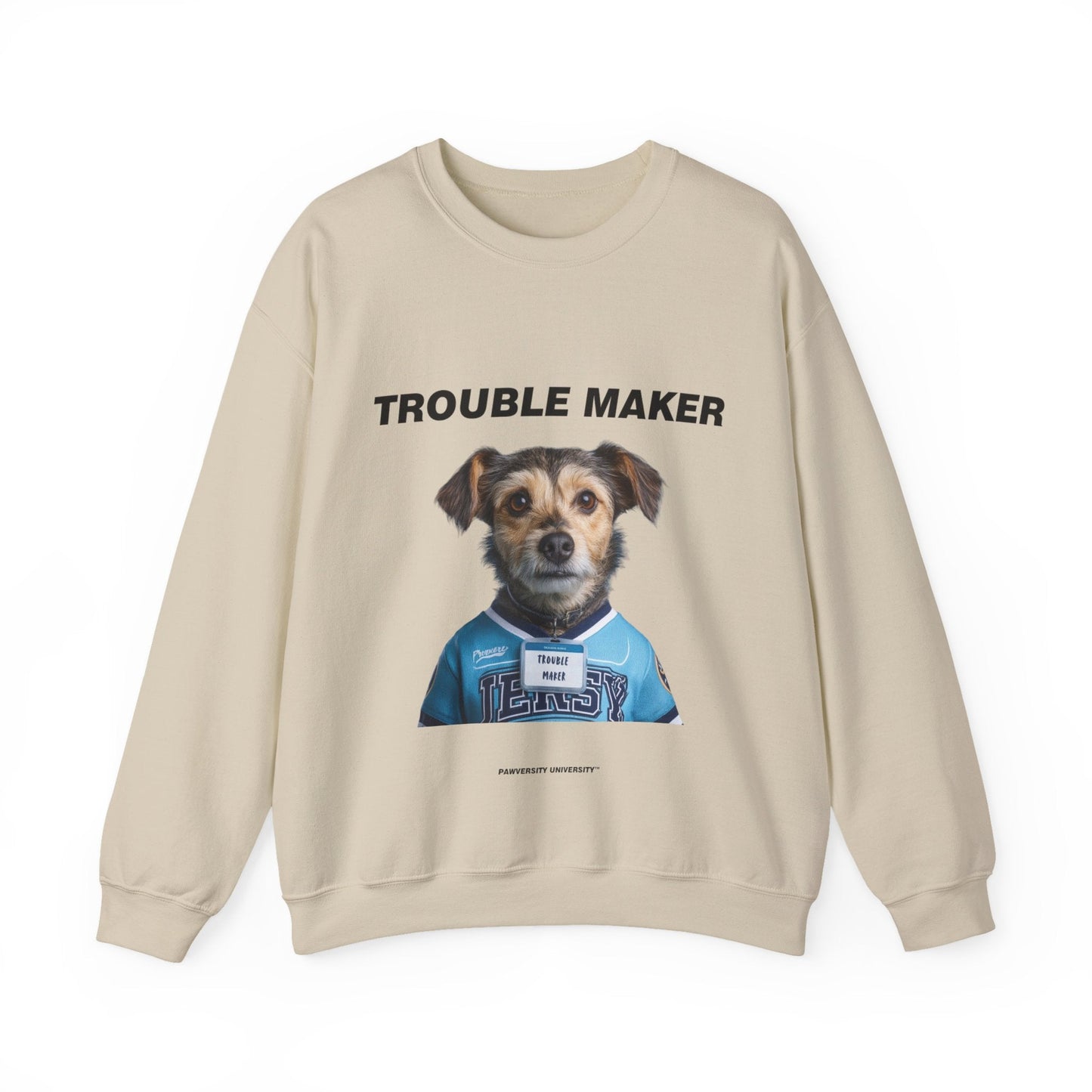 Personalized Crewneck Sweatshirt - Team Jersey Department Collection | Upload Your Pet Photo & Name