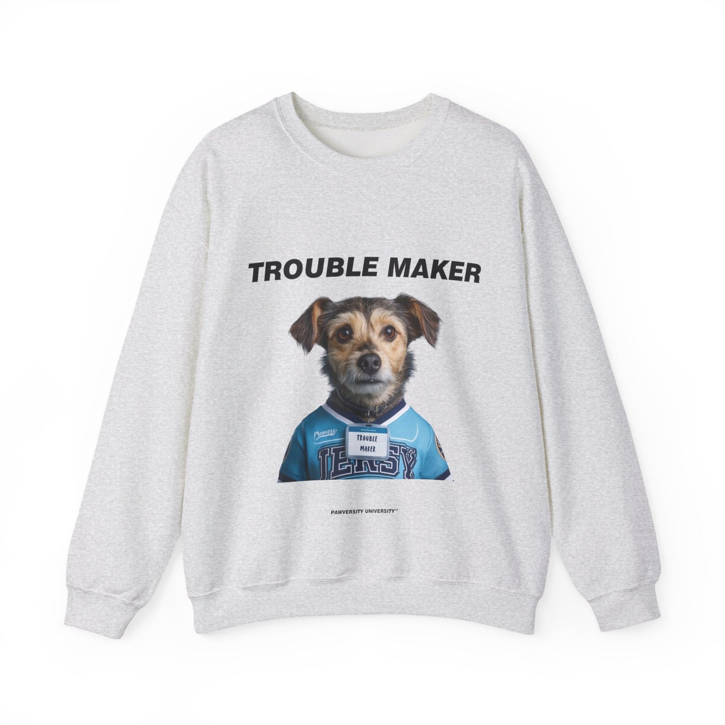 Personalized Crewneck Sweatshirt - Team Jersey Department Collection | Upload Your Pet Photo & Name
