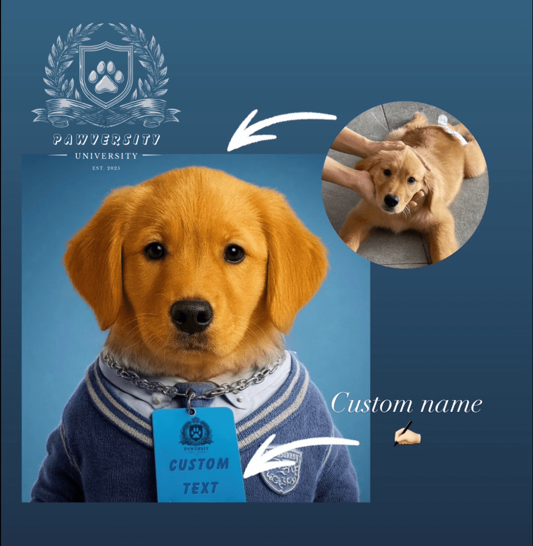 Personalized Crewneck Sweatshirt - Team Jersey Department Collection | Upload Your Pet Photo & Name