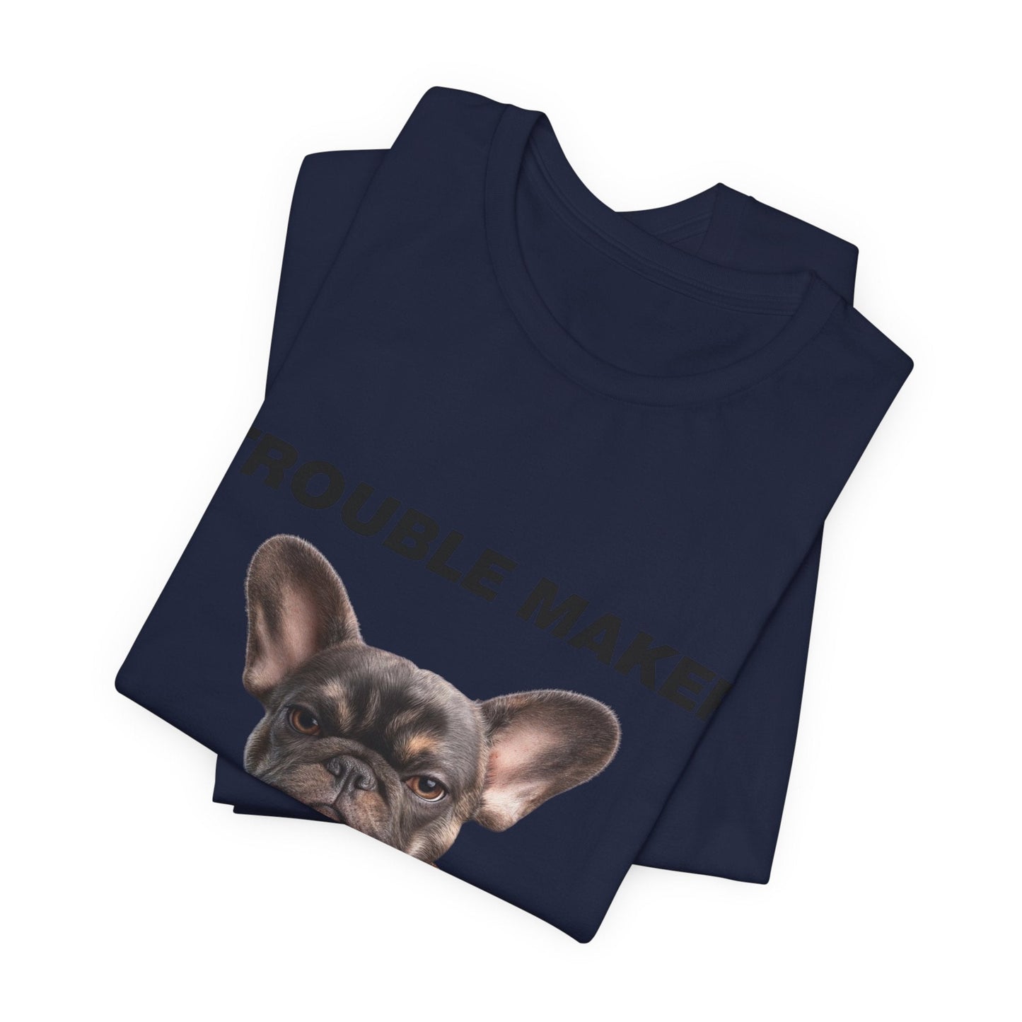Personalized Pet T-shirt - Barkchelors Degree Collection TROUBLE MAKER| Upload Your Pet Photo & Name
