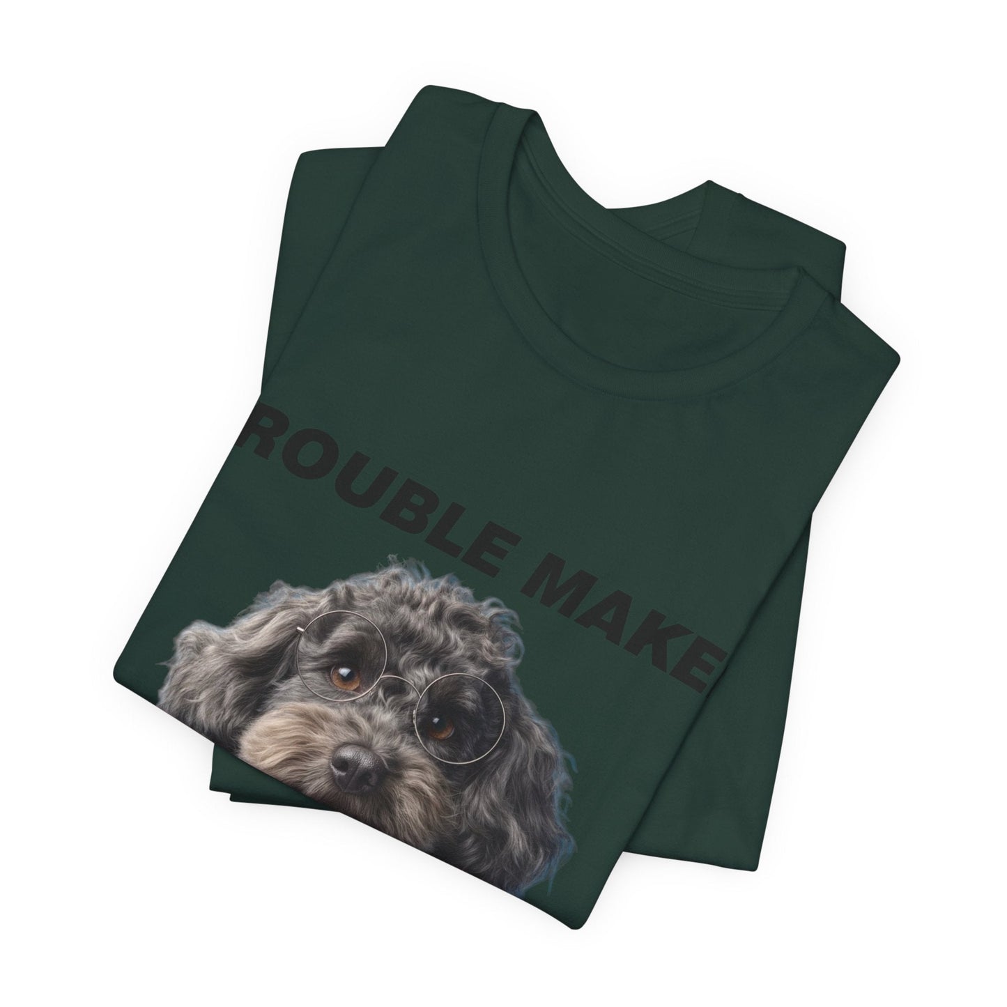 Personalized Pet T-shirt - Heritage Royal Academy TROUBLE MAKER| Upload Your Pet Photo & Name