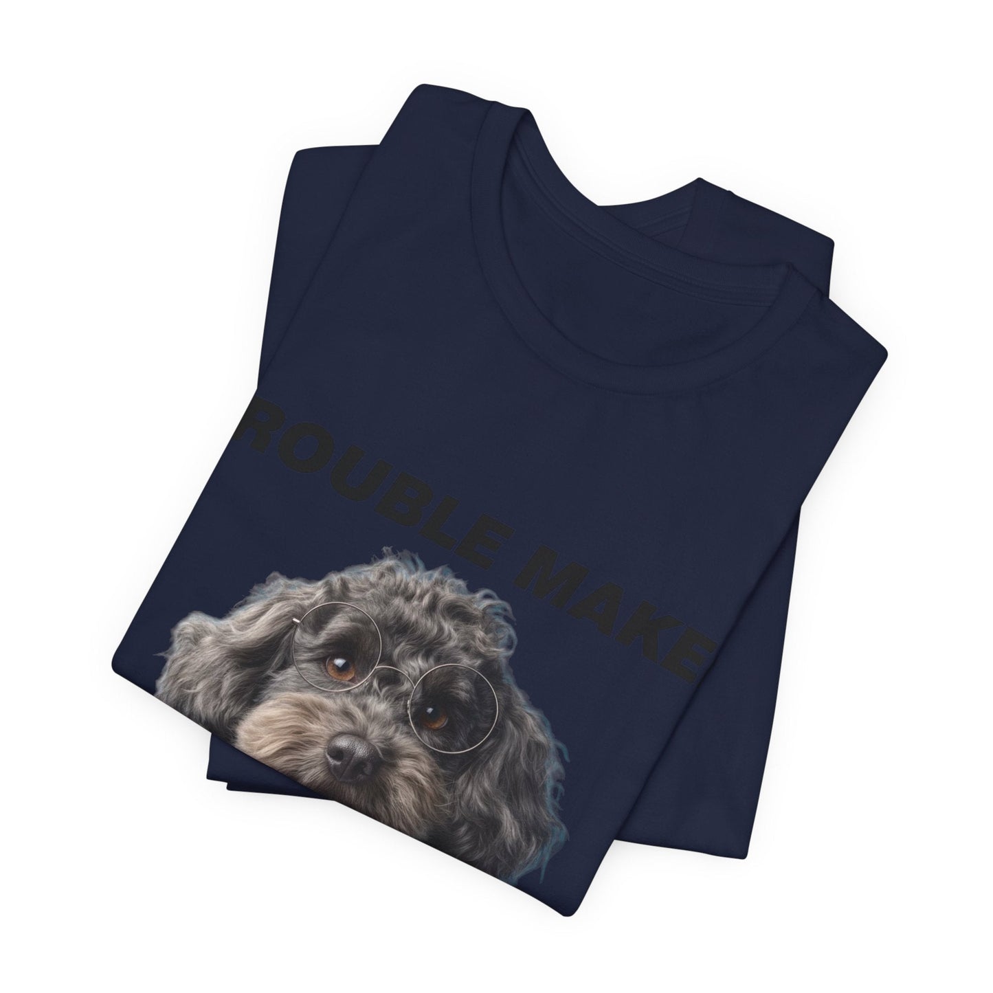 Personalized Pet T-shirt - Heritage Royal Academy TROUBLE MAKER| Upload Your Pet Photo & Name