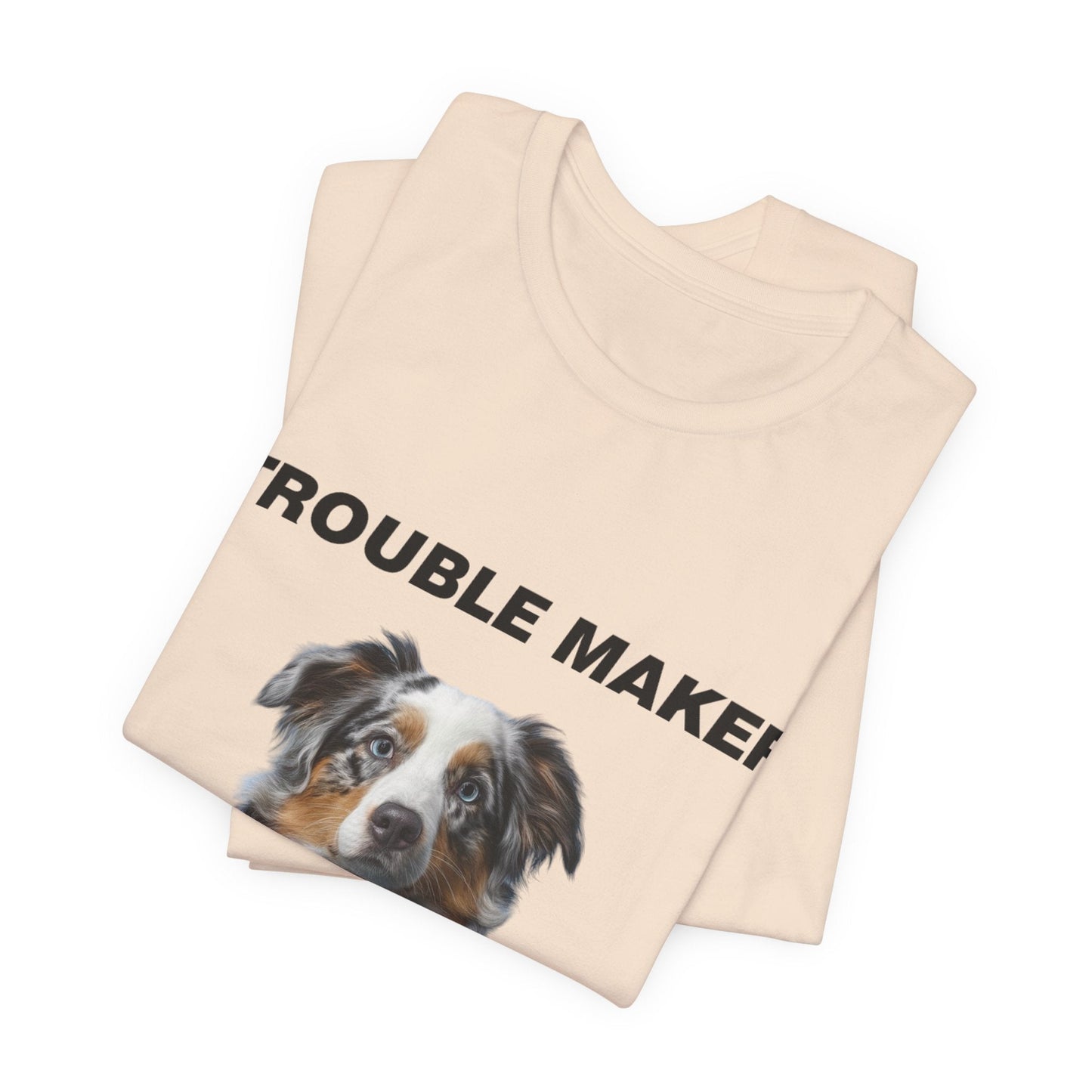 Personalized Pet T-shirt - Prestige Royal Academy TROUBLE MAKER| Upload Your Pet Photo & Name