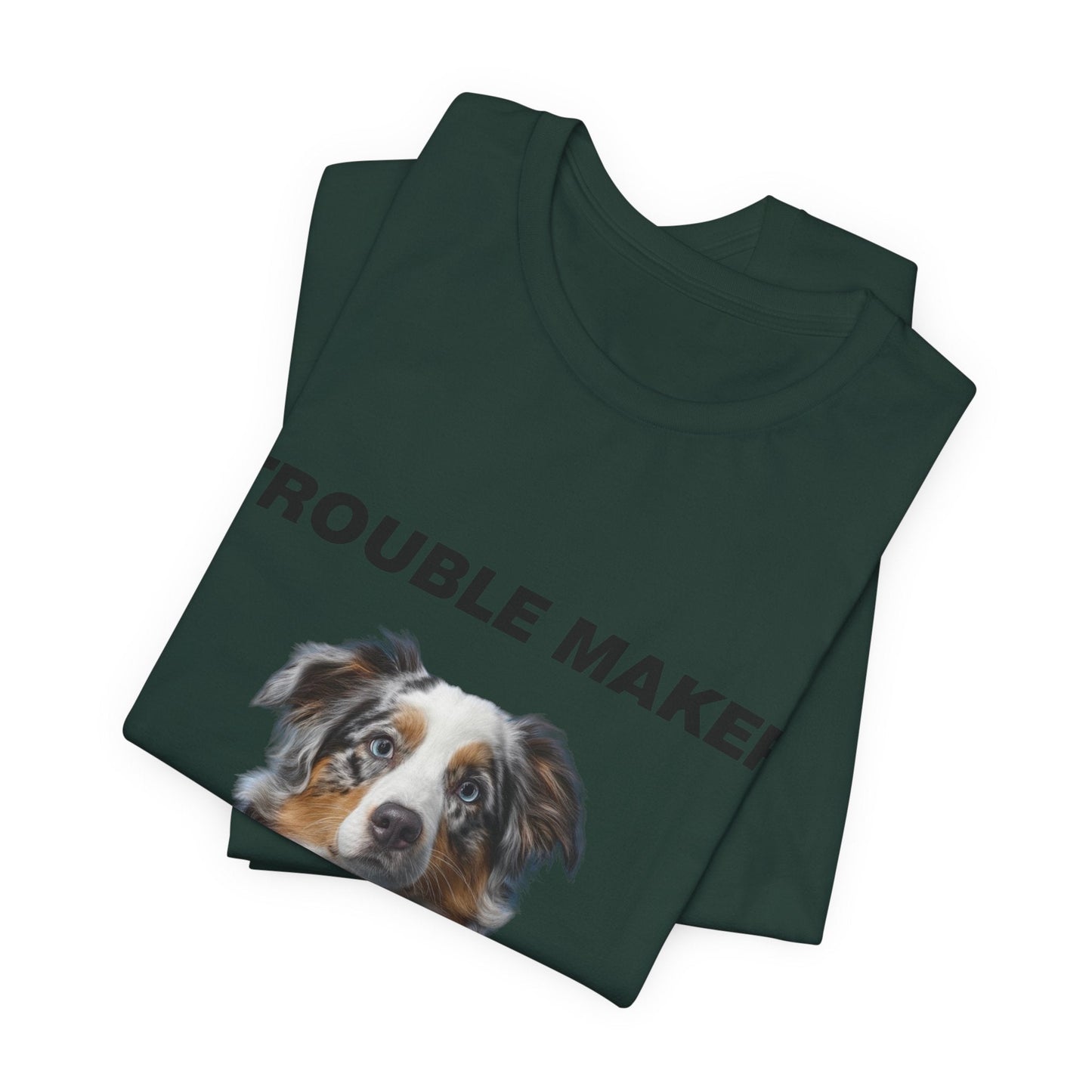 Personalized Pet T-shirt - Prestige Royal Academy TROUBLE MAKER| Upload Your Pet Photo & Name