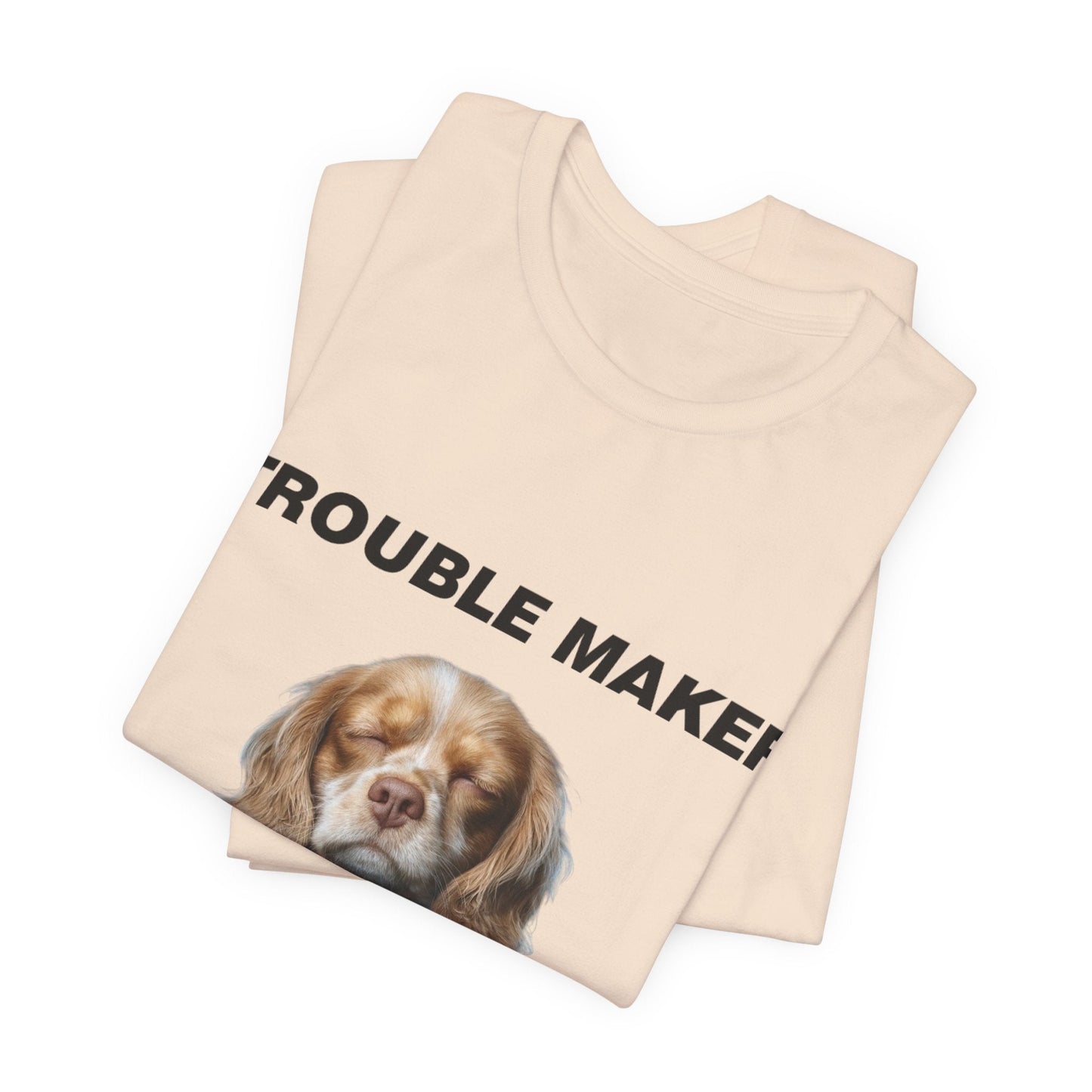 Personalized Pet T-shirt - Prestige Royal Academy TROUBLE MAKER| Upload Your Pet Photo & Name