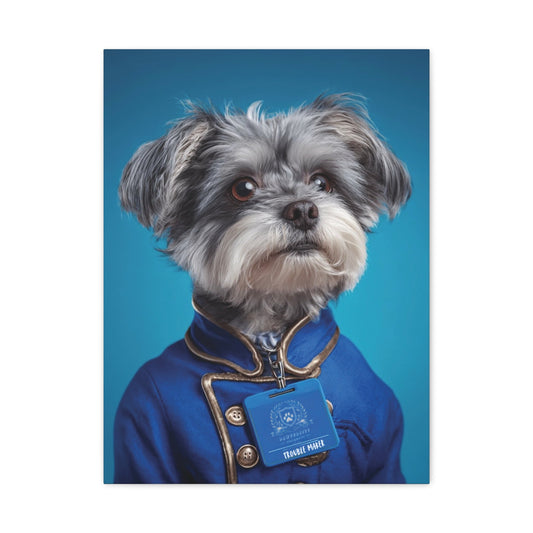 Personalized Canvas Wall Art - Prestige Royal Academy | Upload Your Pet Photo & Name