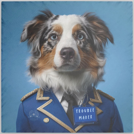 Personalized Pillow Double-Side Printed - Prestige Royal Academy Collection | Upload Your Pet Photo & Name