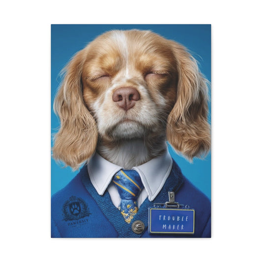 Personalized Canvas Wall Art - Prestige Royal Academy | Upload Your Pet Photo & Name