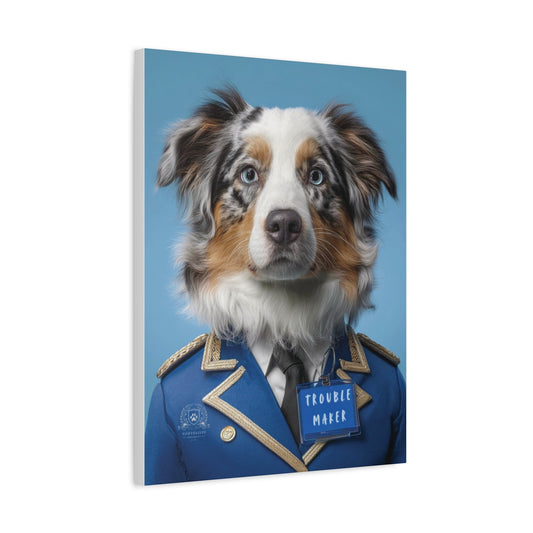 Personalized Canvas Wall Art - Prestige Royal Academy | Upload Your Pet Photo & Name