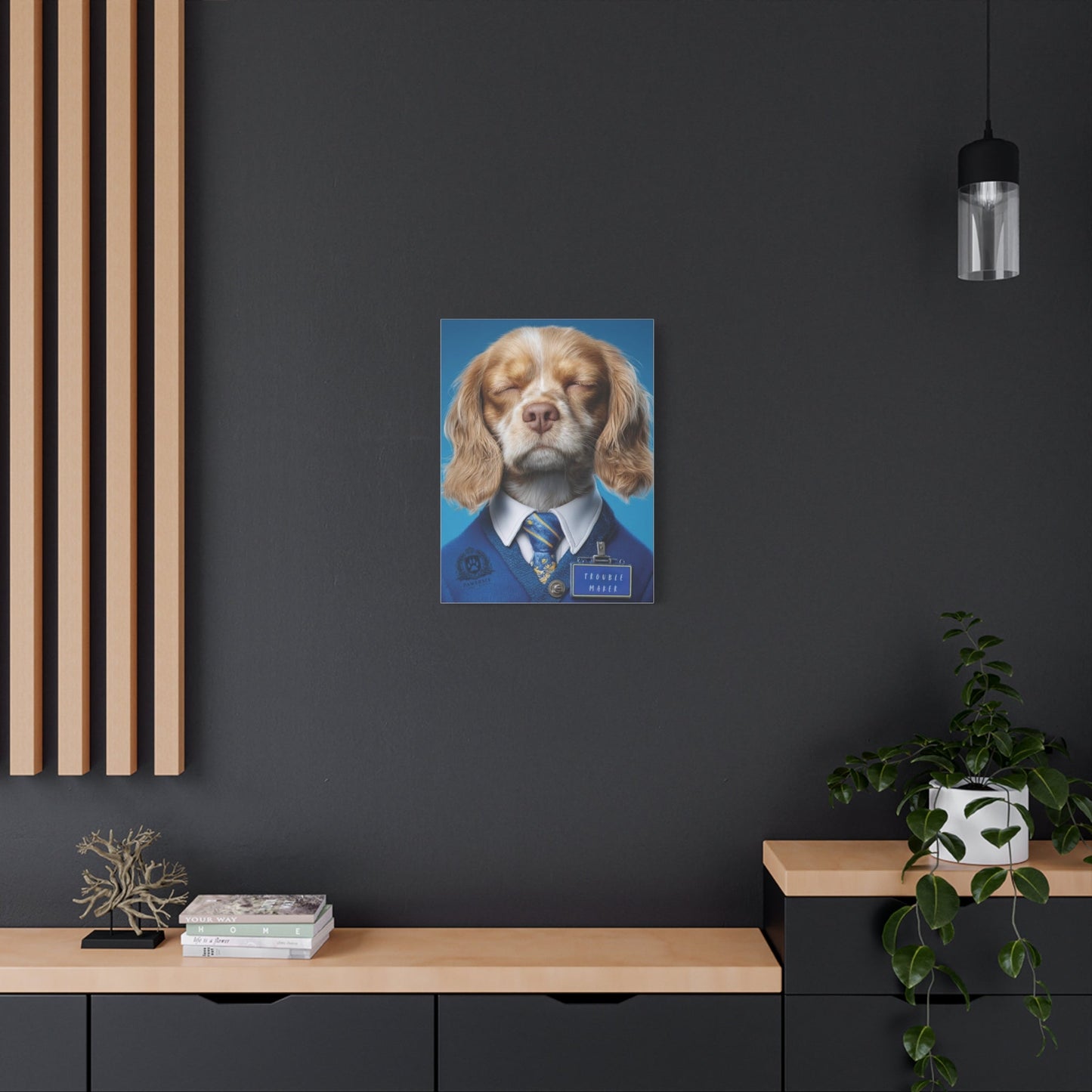 Personalized Canvas Wall Art - Prestige Royal Academy | Upload Your Pet Photo & Name