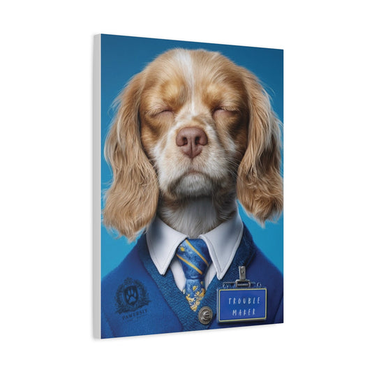Personalized Canvas Wall Art - Prestige Royal Academy | Upload Your Pet Photo & Name