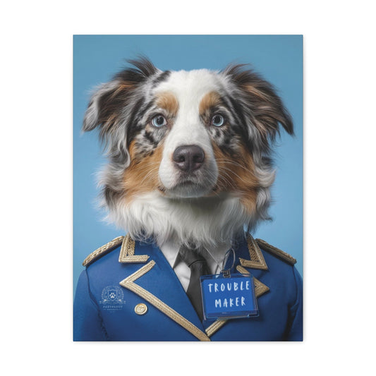 Personalized Canvas Wall Art - Prestige Royal Academy | Upload Your Pet Photo & Name