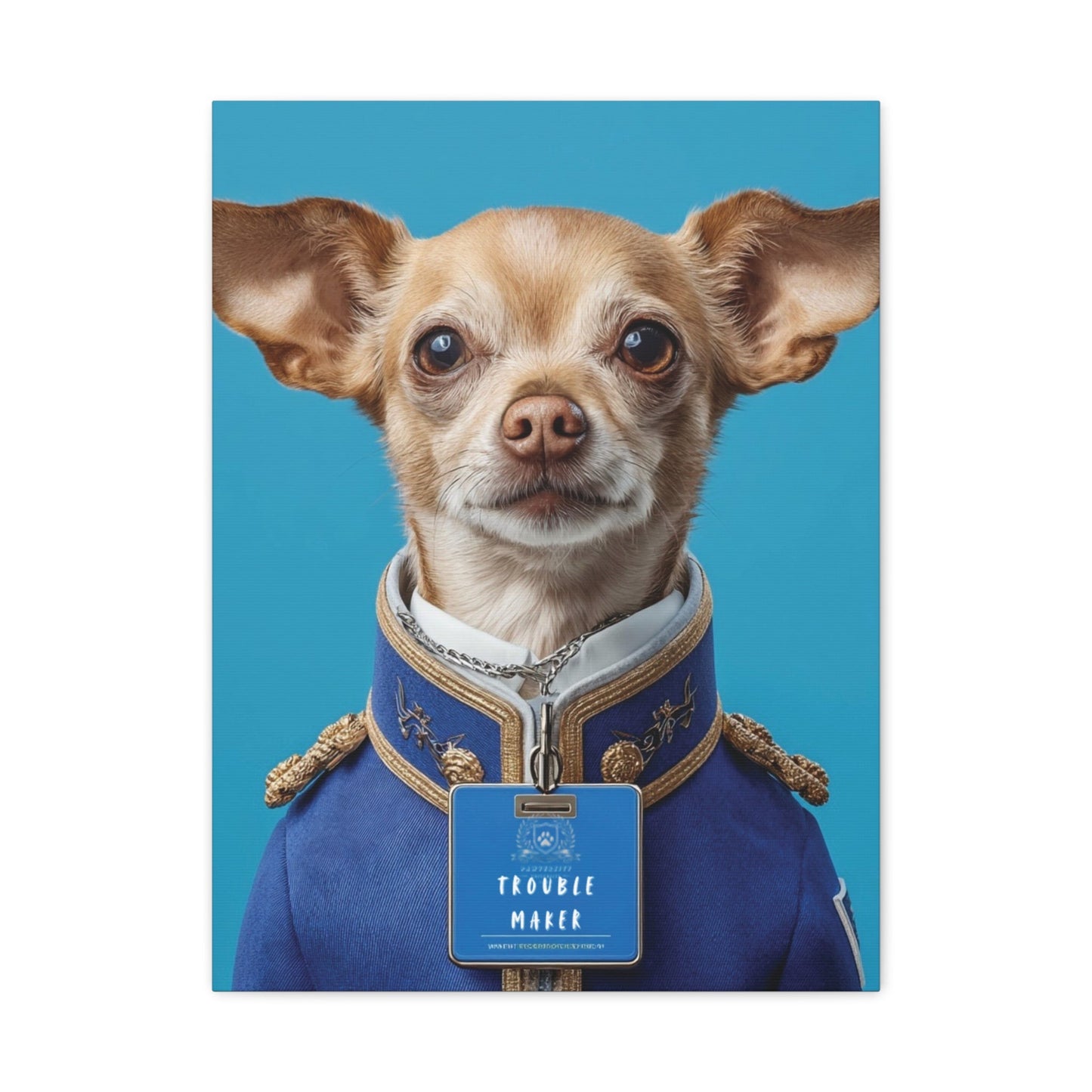 Personalized Canvas Wall Art - Prestige Royal Academy | Upload Your Pet Photo & Name