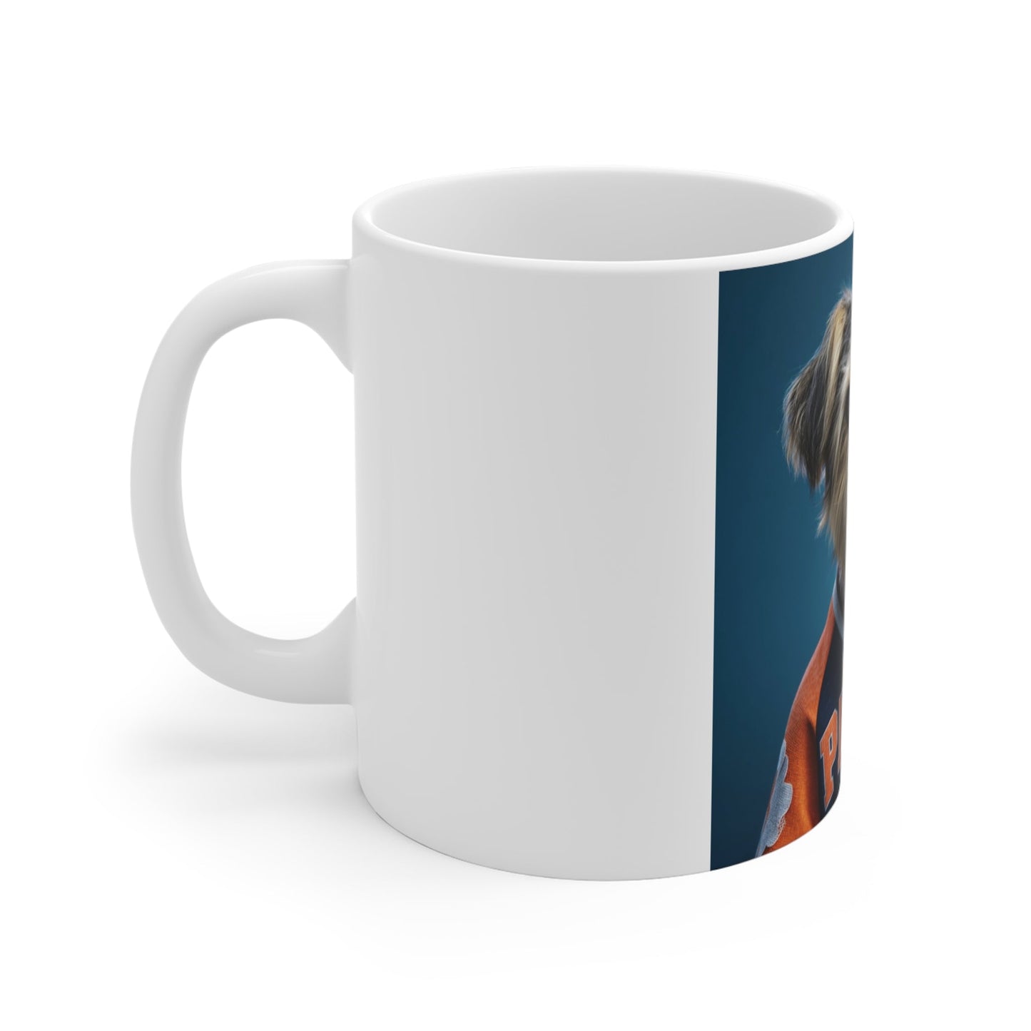 Personalized Pet Mug 11oz - Team Jersey Department | Upload Your Pet Photo & Name