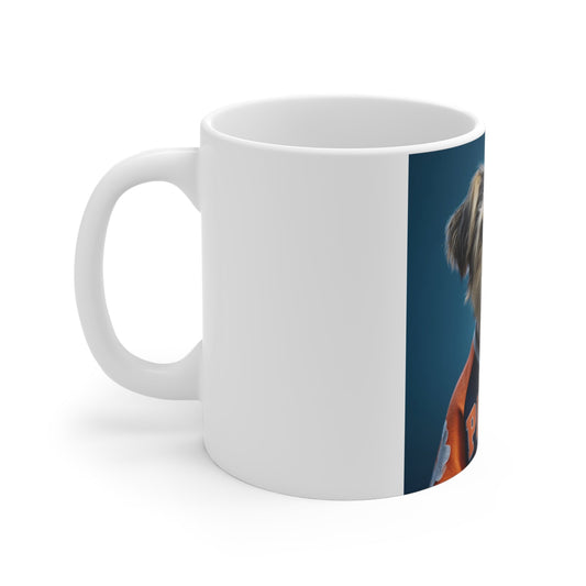 Personalized Pet Mug 11oz - Team Jersey Department | Upload Your Pet Photo & Name