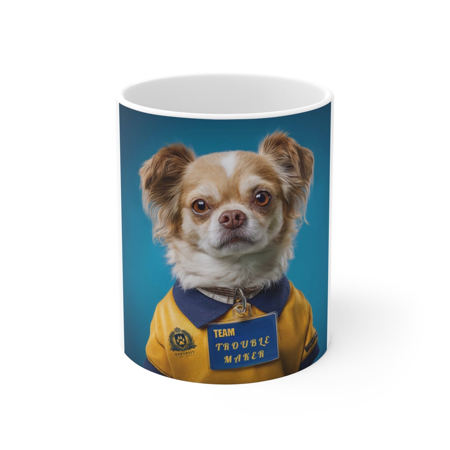 Personalized Pet Mug 11oz - Team Jersey Department | Upload Your Pet Photo & Name