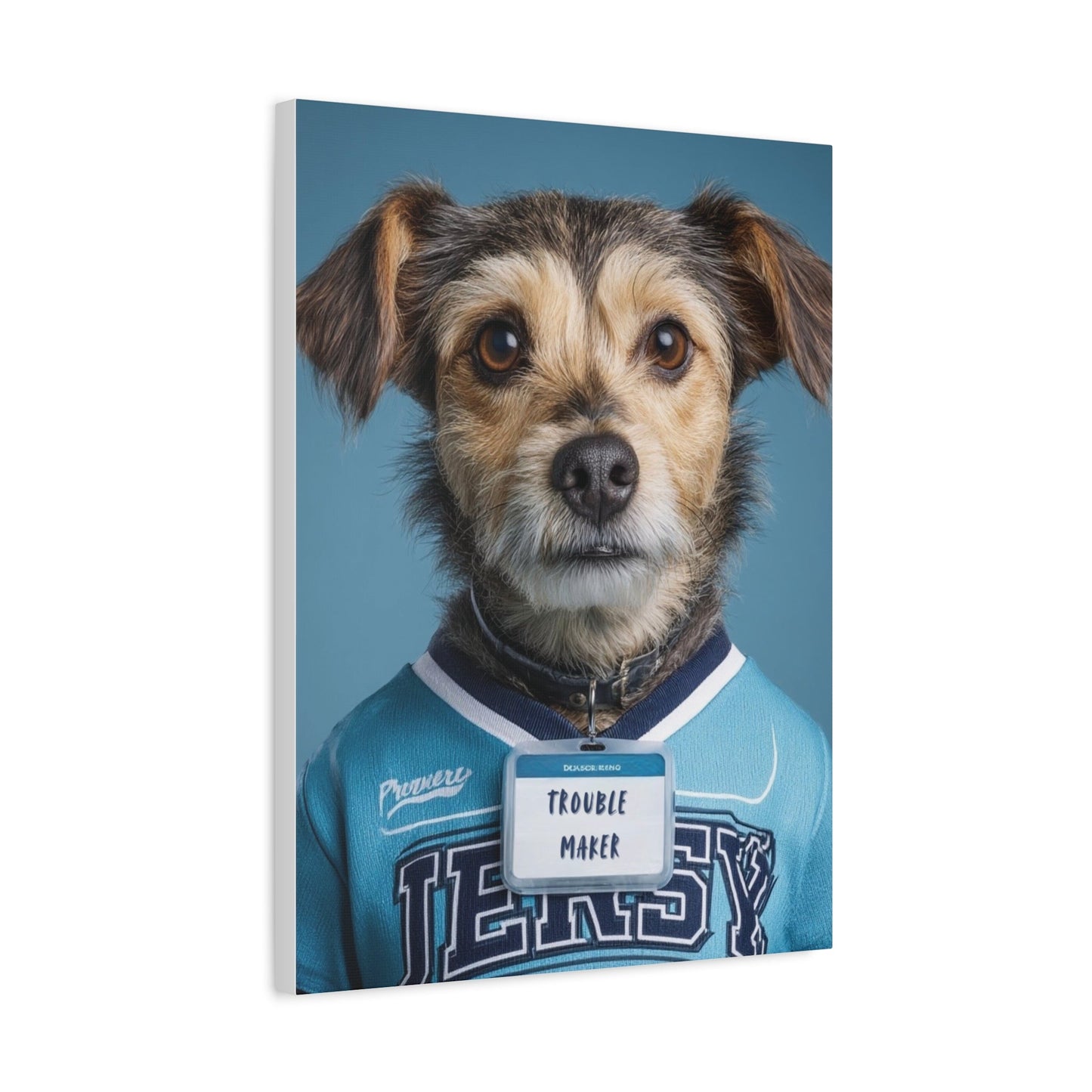 Personalized Canvas Wall Art - Team Jersey Department | Upload Your Pet Photo & Name