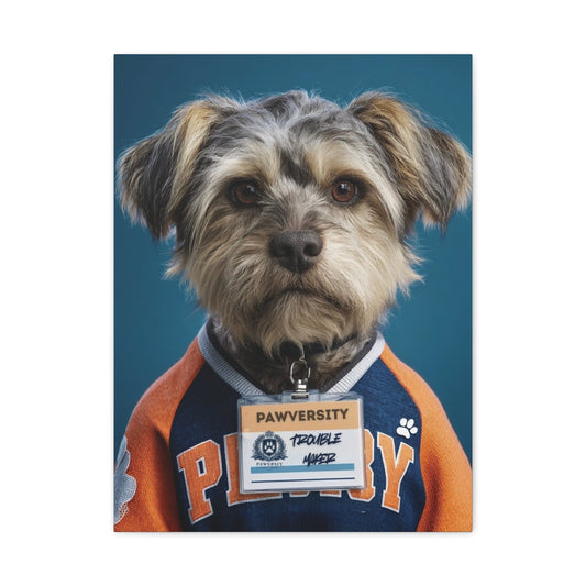 Personalized Canvas Wall Art - Team Jersey Department | Upload Your Pet Photo & Name