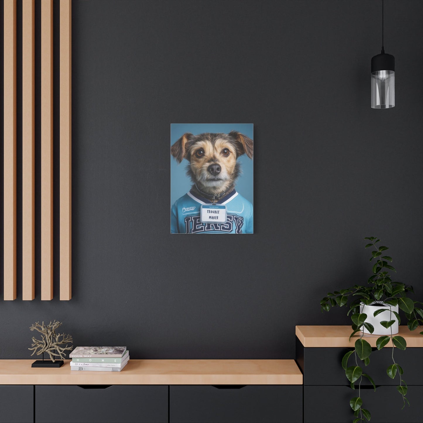 Personalized Canvas Wall Art - Team Jersey Department | Upload Your Pet Photo & Name