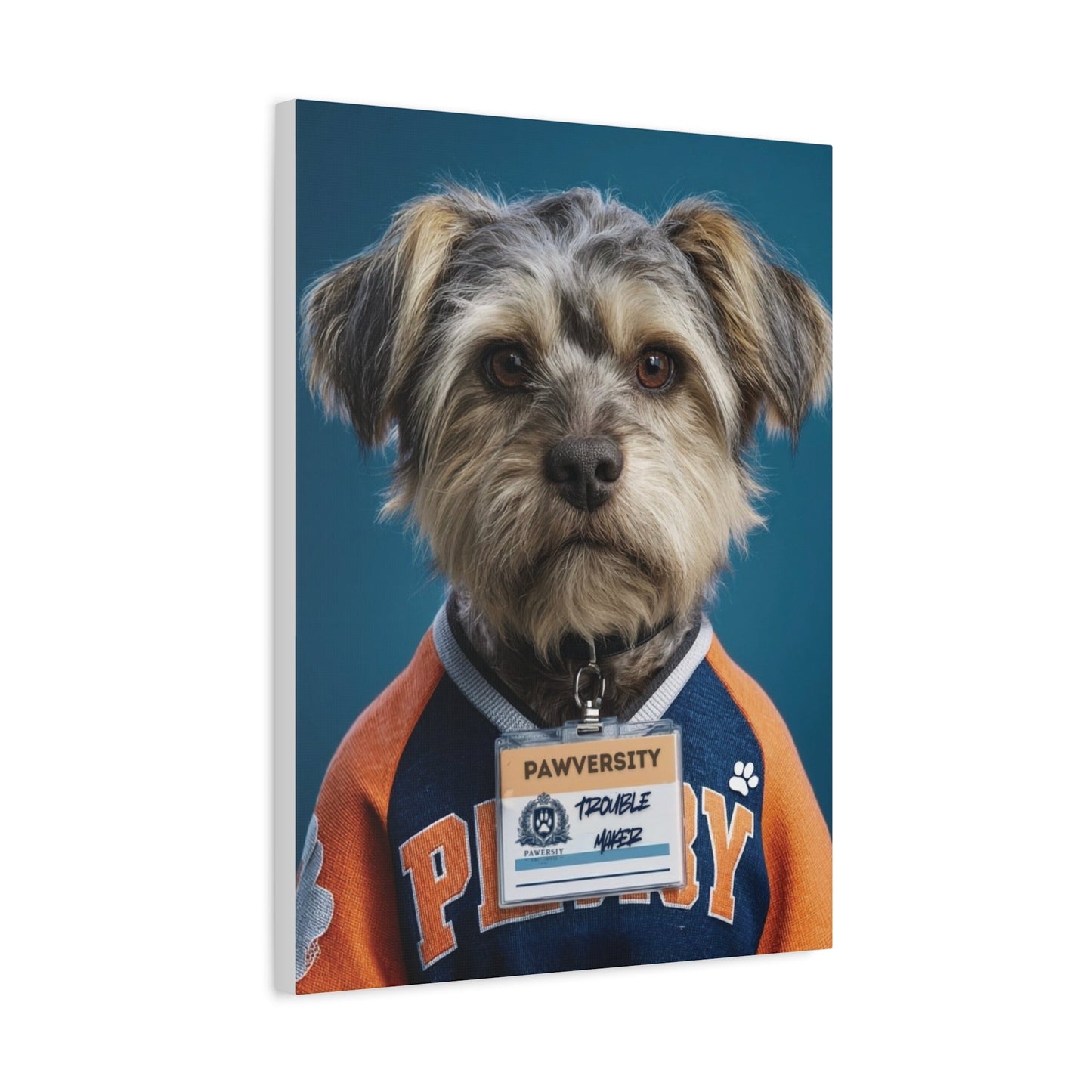 Personalized Canvas Wall Art - Team Jersey Department | Upload Your Pet Photo & Name