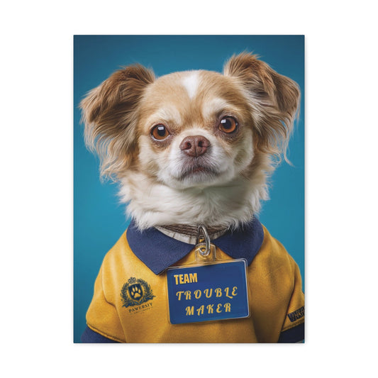 Personalized Canvas Wall Art - Team Jersey Department | Upload Your Pet Photo & Name