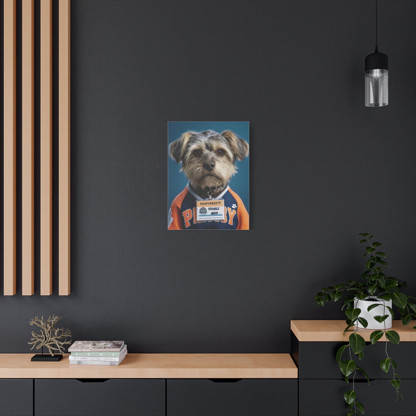 Personalized Canvas Wall Art - Team Jersey Department | Upload Your Pet Photo & Name