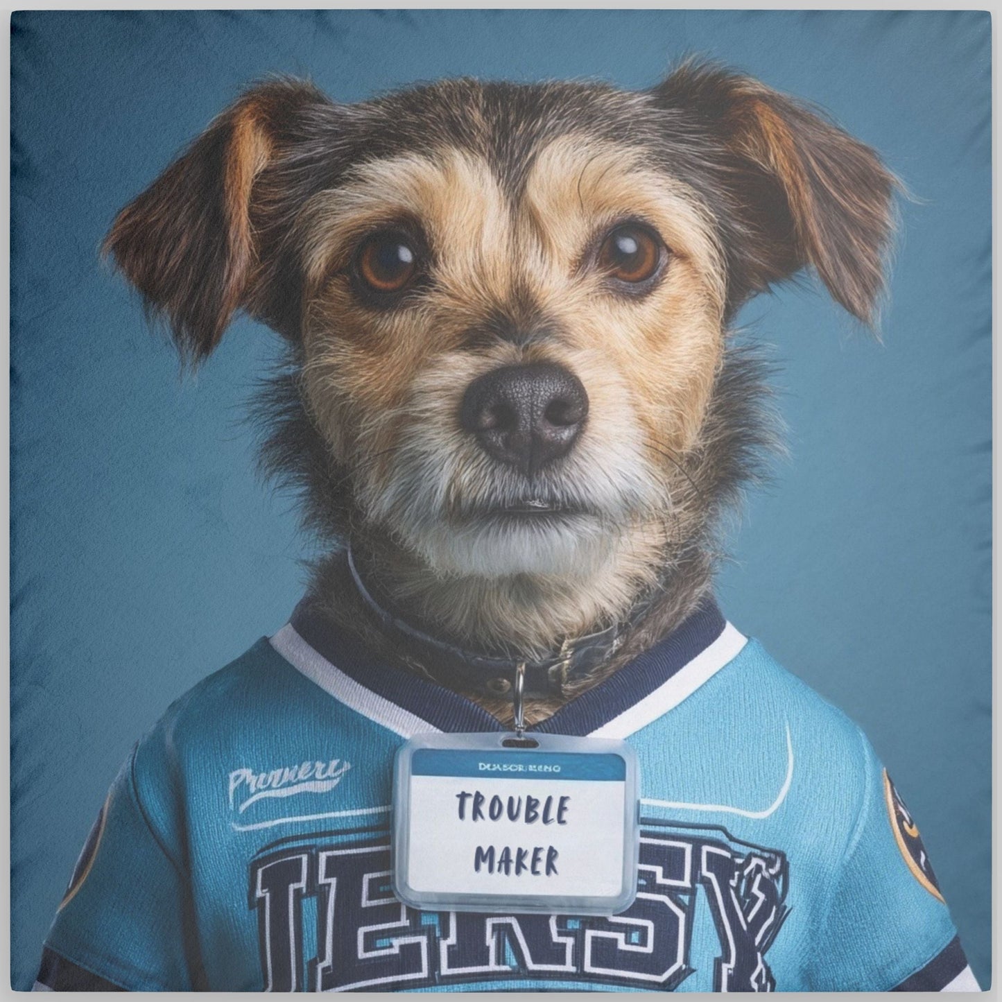 Personalized Pillow Double-Side Printed - Team Jersey Department | Upload Your Pet Photo & Name