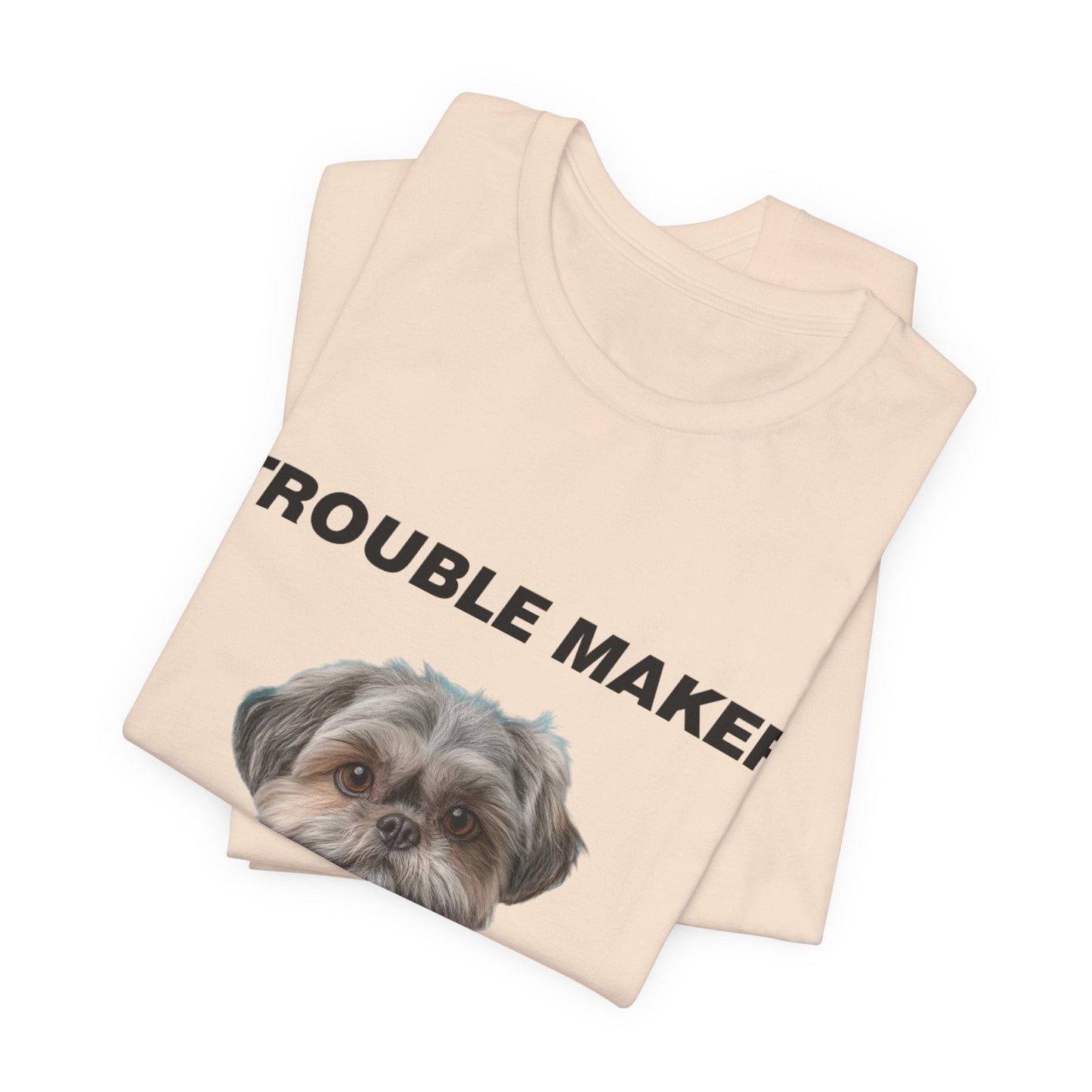 Personalized Pet T-shirt - Heritage Royal Academy TROUBLE MAKER| Upload Your Pet Photo & Name